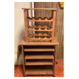 SJP613 Kitchen Utility Cart & Wine Rack