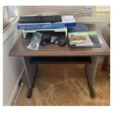 SJP642- Wooden Computer Desk, Keyboard & Accessories 