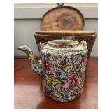 SJP655- Vintage Chinese Tea Basket
