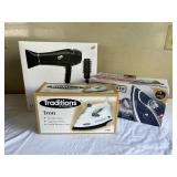 SJP662- (2) Steam Iron & Hair Dryer
