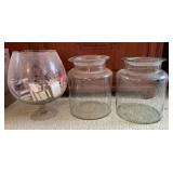 SJP677- Vintage Large Glass Vases