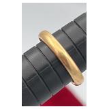 SJP903-18k Yellow Gold Domed Comfort Ring