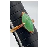 SJP912-14k Gold & Jade Ring