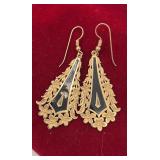 SJP914-Gorgeous 14k Gold Hawaiian Earrings