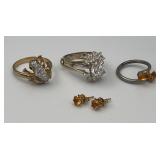 SJP896-Fine Set Of Rings And Earrings