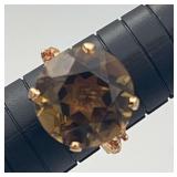 SJP898-14k Gold Smoky Quartz Ring