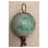 SJP807 14K Carved Jade Pendant
