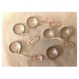 SJP821 Six 14K White Gold Rings Sizes 9 & 9.25