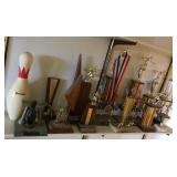 SJP696 Various Vintage Bowling Trophies