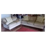CS Wo Custom Sofa and Loveseat