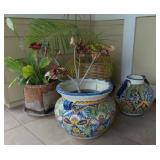 Mexican Ceramic Planters and Potted Plants