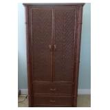 Wicker Armoire