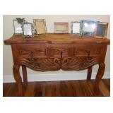 Hand Carved Side Table