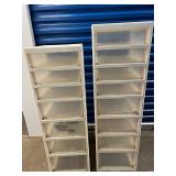 LKF022- (2) Plastic Storage Drawers 