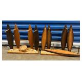 LKF042- (2) Wooden Jewelry Display Stands