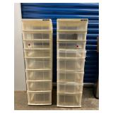 LKF059- (2) Plastice Storage Drawers