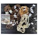 LKF216- Assorted Wooden Beaded And Shell Necklaces