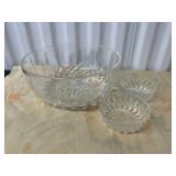 LKF304 - Lead Crystal Bowl & Mini Crystal Bowls