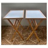 CTD006- (2) Foldable Snack Tray Tables