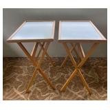 CTD007- (2) Foldable Snack Tray Tables