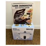 CTD016- Sanyo Rice Cooker & Clark Snackmaster Toaster