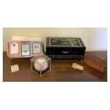 CTD149 Koa Trinket Box, Lacquered Jewelry Box, Signed Baseball & More!