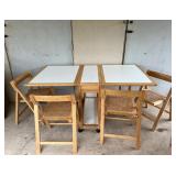 CTD215- Space Saving Wooden Dining Table & Chairs