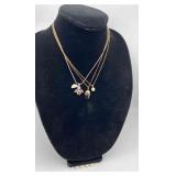 CTD312-3 Fine Necklaces & 4 Pearls