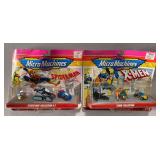SST007 - Two Rare Vintage MicroMachines Sets - Spider-Man & X-Men Collection Sets New