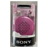 SST009 - Brand New Sony Sweet Little Buds Stereo Headphones w/Case w/Speaker #1 of 2