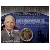 SST359 - 1972-S SILVER Eisenhower Proof Dollar with COA