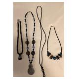MMS316 Four Costume Jewelry Necklaces 