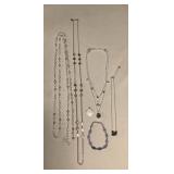 MMS318 Silver Toned Costume Jewelry 
