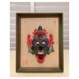 MTH054 Framed Asian Ceramic Mask