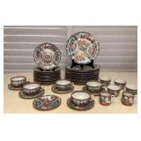 MTH081 Chinese Rose Medallion Dish Set