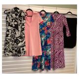 MTH136 Vintage Women’s Dresses & Knit Shawl