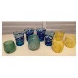 MTH141 Art Glass Drinking Glasses & Votive Holders