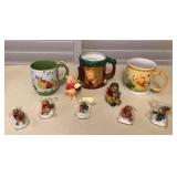 MTH146 Winnie The Pooh Mugs, Figurine & Magnetic Clips
