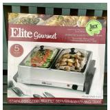MTH159 Elite Gourmet Stainless Steel Buffet Server & Warming Tray New