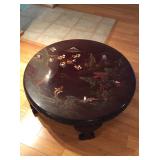 MTH194- Japanese Wooden Lacquered Hand Painted Coffee Table 