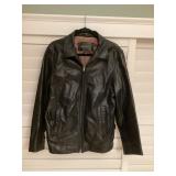 MTH205 Banana Republic Black Genuine Leather Jacket M