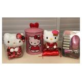 MTH206 Hello Kitty Cookie Jar, Wireless Mouse & Two Plush New