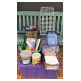 MTH225 Large Storage Bin Of School Supplies