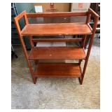 MMM022- (3) Tier Collapsible Wooden Shelf 