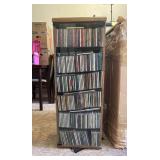 MMM025 Swivel CD Display Case With CDs
