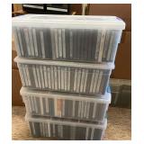 MMM057- Four Bins of DVD Movies, Series, Sets - All Genres - See Photos