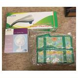 MMM081 6” Desk Fan, Bag, And Dual Thumper