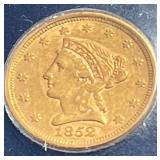 MMM206-1852 Liberty Head $2.50 Gold Coin