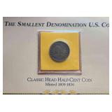MMM212-Smallest Denomination US Half-Cent Coin