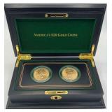 MMM216- America’s $20 Gold Coins (Pair) Boxed Set